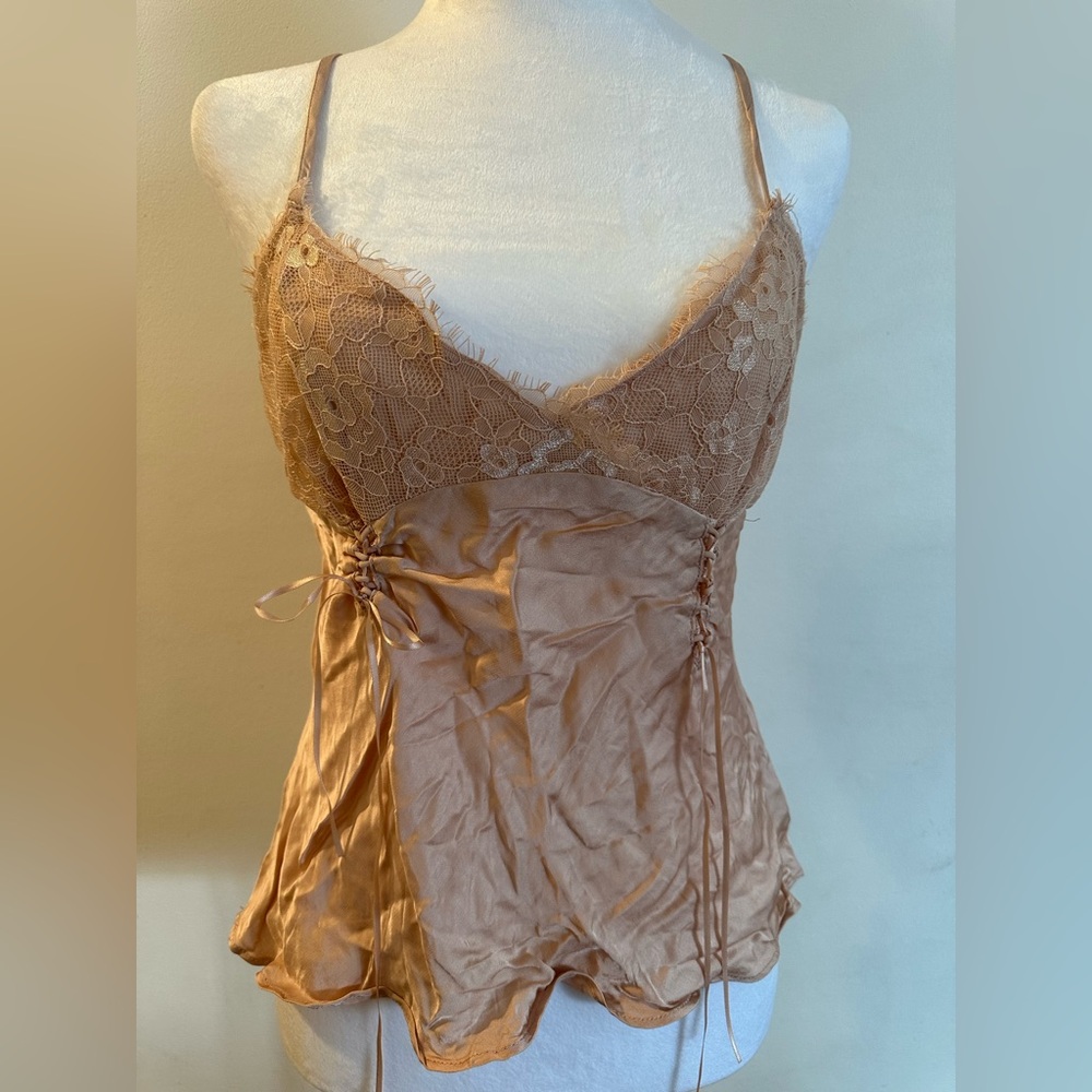 Vintage y2k F21 satin tank top